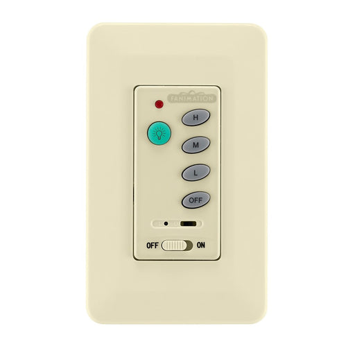 Fanimation CWRL4LA Wall Control for Ceiling Fan & Light | Light Almond Finish | 3-Speed Non-Reversible | 4.25 x 2.75 x 1.75 in | Model CWRL4LA
