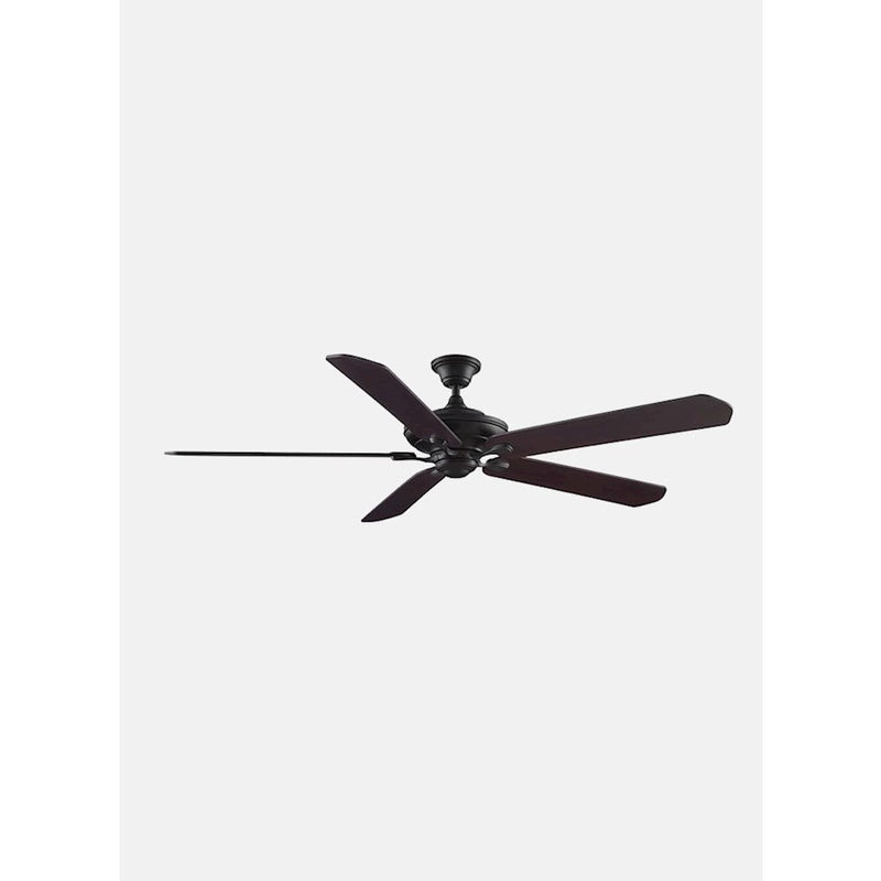 Fanimation Distinction DC Motor Ceiling Fan | Dark Bronze 5-Blade | 54-72in Blades, Damp Rated | 7680 CFM High | Model D1DZ