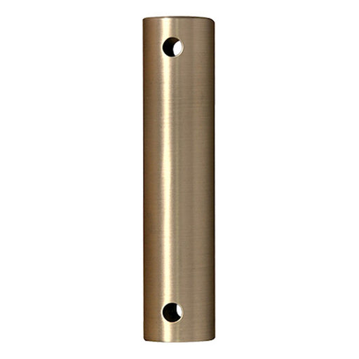 Fanimation 12in Downrod 1in | Brushed Satin Brass Steel | Ceiling Fan Extension for Damp Locations | 12 x 1 x 1 in | Model DR1-12BS