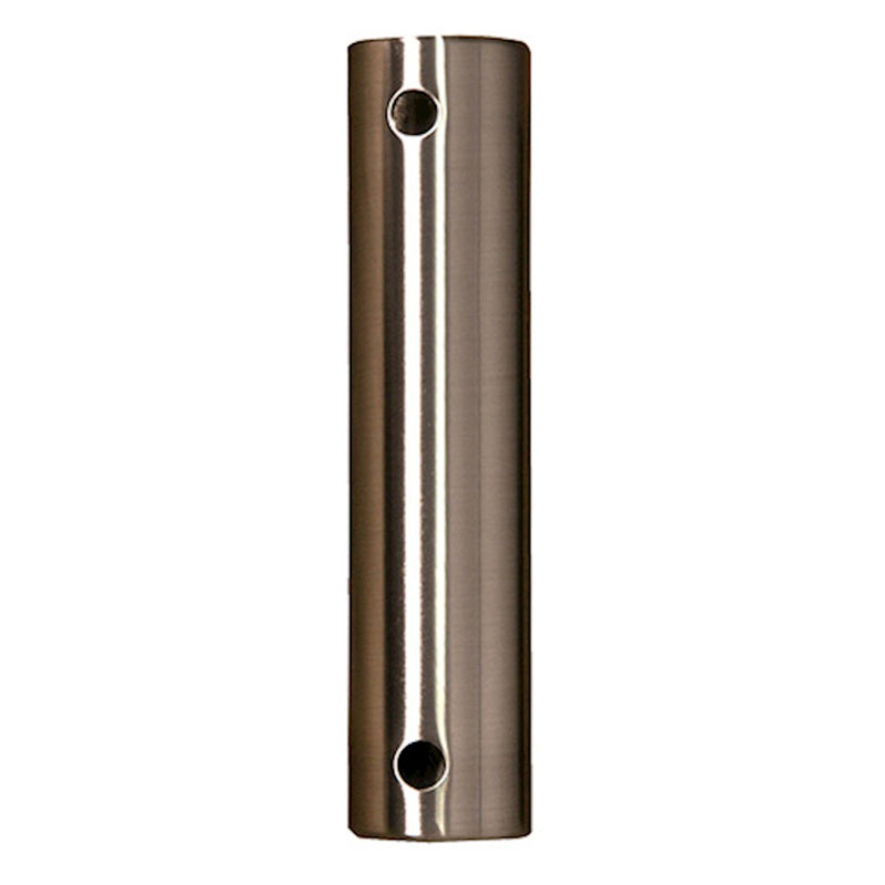 Fanimation 24in Brushed Nickel Ceiling Fan Downrod | 1in Diameter Steel Rod | Standard & Vaulted Ceilings | 24 x 1 x 1 in | Model DR1-24BN