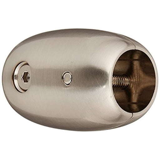 Fanimation Downrod Coupler 1in | Brushed Nickel Steel Ceiling Fan Accessory | Dry Location Rated | 2.5 x 1.75 x 1.75 in | Model DR1-CPBN