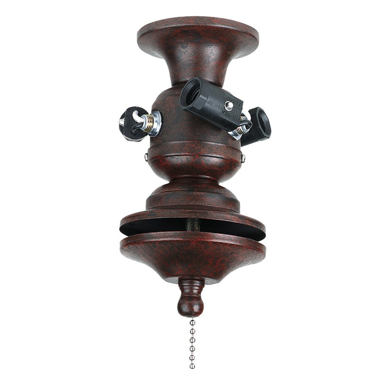 Fanimation 3-Light Bowl Fitter 6in | Rust | Ceiling Fan Light Kit Accessory | Damp Rated | 6 x 6 x 6 in | Model F423RS