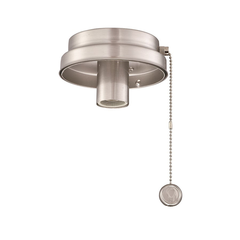 Fanimation Fitters 5in Low Profile Light Kit | Brushed Nickel Ceiling Fan Light | Bedroom & Living Room | 5 x 5 x 3 in | Model F6BN