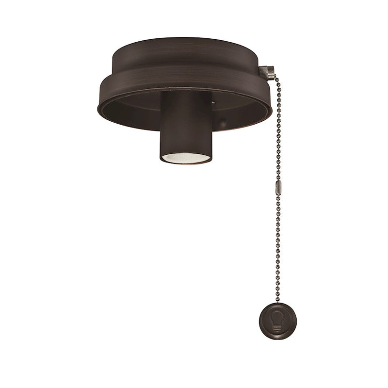Fanimation Fitters 5in Low Profile Light Kit | Dark Bronze Ceiling Fan Light | Bedroom & Living Room | 5 x 5 x 3 in | Model F6DZ