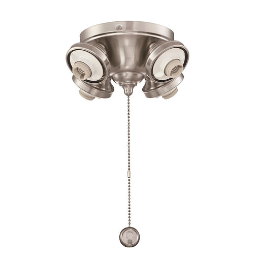 Fanimation Fitters 8in 4-Light Ceiling Fan Light Kit | Brushed Nickel | Bedroom & Living Room | 8 x 8 x 4 in | Model F8BN