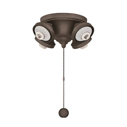 Fanimation Fitters 8in 4-Light Ceiling Fan Light Kit | Matte Greige | Bedroom & Living Room | 8 x 8 x 4 in | Model F8GR