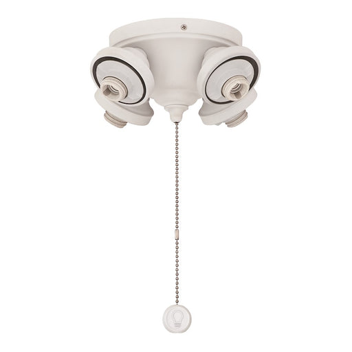 Fanimation Fitters 8in 4-Light Ceiling Fan Light Kit | Matte White | Bedroom & Living Room | 8 x 8 x 4 in | Model F8MW