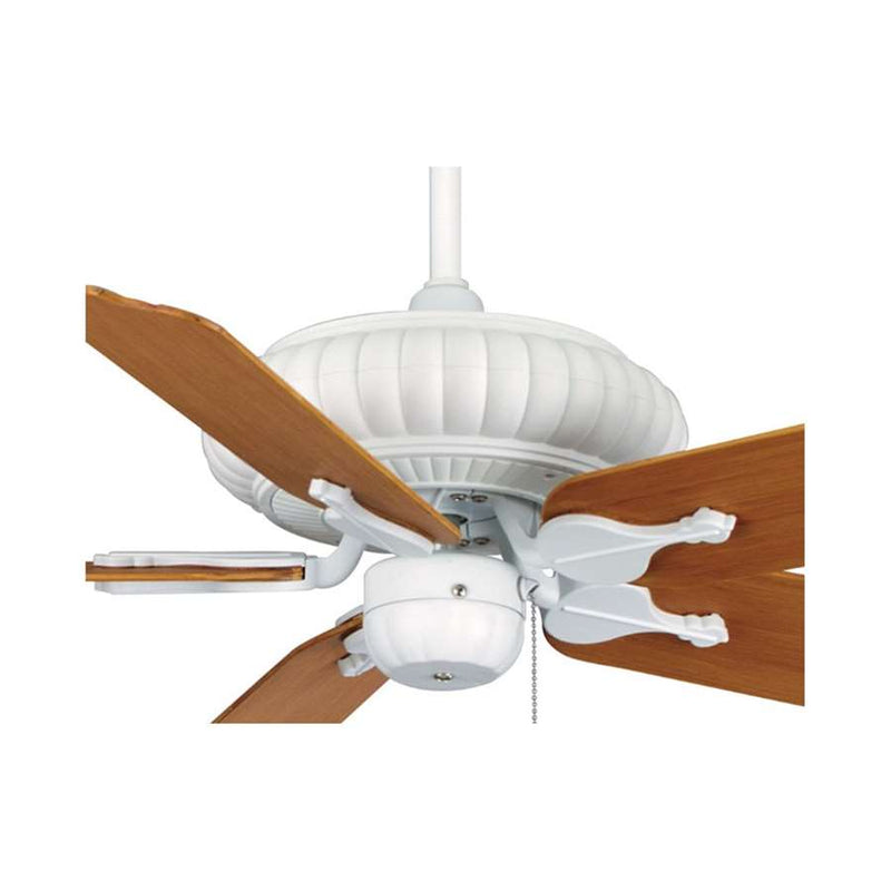 Fanimation Belleria Base Only 15in Ceiling Fan Motor | Tropical Matte White | Covered Patio & Sunroom | 15 x 15 x 15 in | Model FP4320MW1