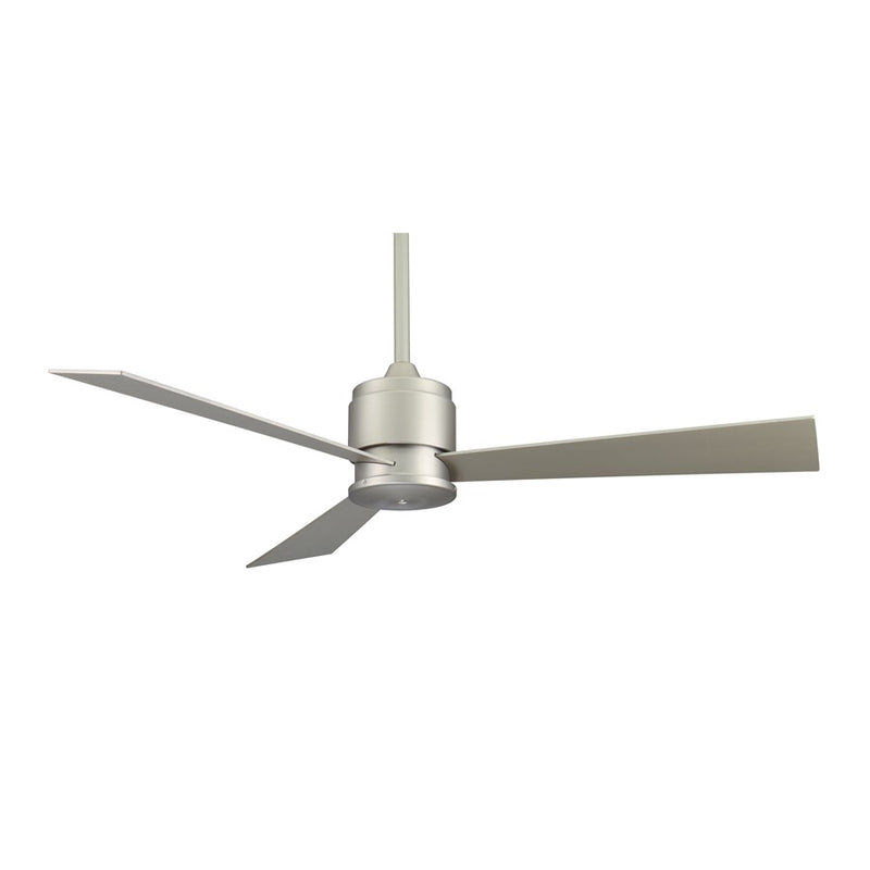 Fanimation Zonix 54in 3-Blade Ceiling Fan | Satin Nickel and Satin Nickel Blades | Living Room & Bedroom | 54 x 54 x 15.4 in | Model FP4630SN