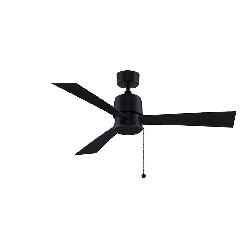Fanimation Zonix Wet 52in 3-Blade Ceiling Fan | Black and Black Composite Blades | Covered Patio & Outdoor Room | 52 x 52 x 15.6 in | Model FP4640BBLW