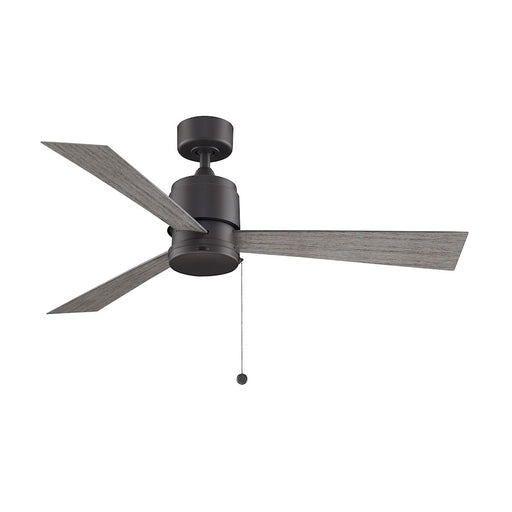 Fanimation Zonix Wet 52in 3-Blade Ceiling Fan | Matte Greige & Weathered Wood Blades | Covered Patio & Porch | 4571 CFM | Model FP4640BGRW