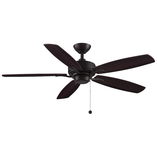 Fanimation Aire Deluxe 52in 5-Blade Ceiling Fan | Transitional Dark Bronze with Cherry & Dark Walnut Wood Blades | Living Room | Model FP6284DZ