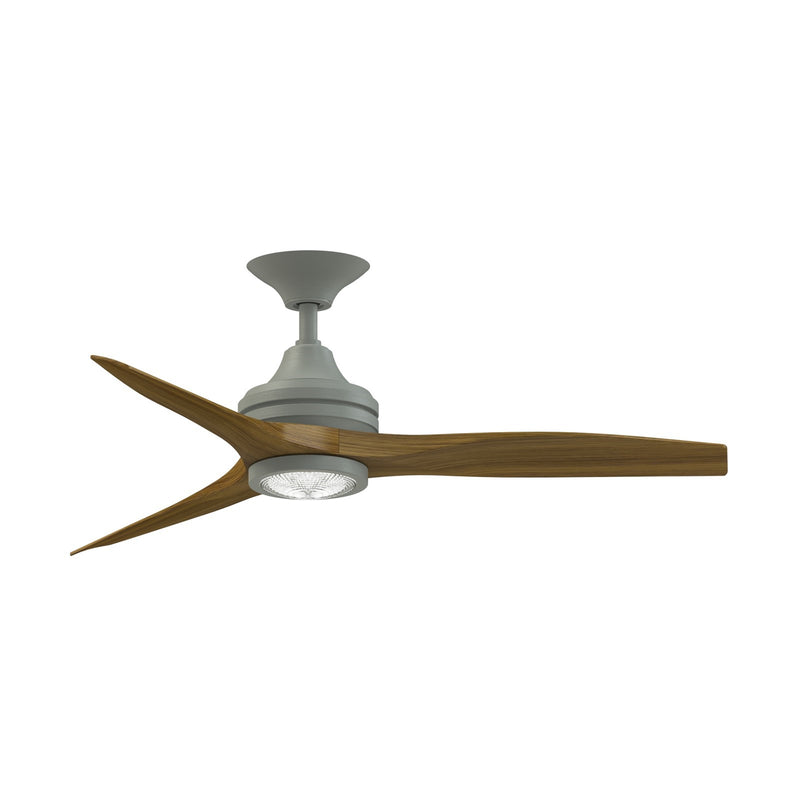 Fanimation Spitfire 48in 3-Blade LED Ceiling Fan | Antique Graphite and Koa Wood | Covered Patio & Sunroom | Model FP6721BAGP-48K-LK