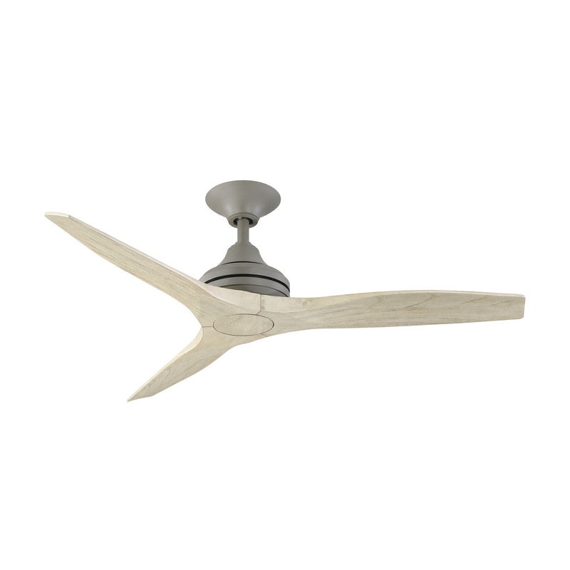 Fanimation Spitfire 48in 3-Blade Ceiling Fan | Antique Graphite and Light Oak Buttonwood | Covered Patio & Sunroom | Model FP6721BAGP-48LO