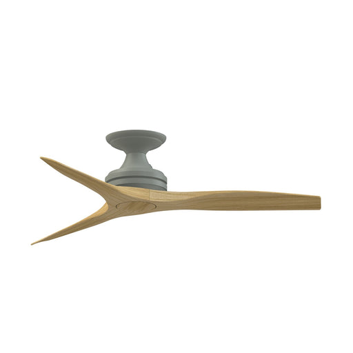 Fanimation Spitfire 48in Flush 3-Blade Ceiling Fan | Antique Graphite and Natural Buttonwood | Covered Patio, Porch | Model FP6721BAGP-48N-F