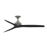 Fanimation Spitfire 60in 3-Blade Ceiling Fan | Antique Graphite and Black Buttonwood | Covered Patio, Porch & Sunroom | Model FP6721BAGP-60BL