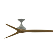 Fanimation Spitfire 60in 3-Blade Ceiling Fan | Antique Graphite and Koa Wood | Covered Patio & Sunroom | 60 x 60 x 12 in | Model FP6721BAGP-60K