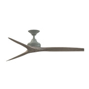 Fanimation Spitfire 60in 3-Blade Ceiling Fan | Industrial Antique Graphite and Weathered Wood | Covered Patio & Sunroom | Model FP6721BAGP-60WE