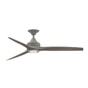 Fanimation Spitfire 60in 3-Blade LED Ceiling Fan | Industrial Antique Graphite and Weathered Wood | Covered Patio | Model FP6721BAGP-60WE-LK