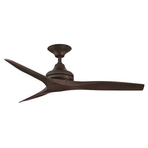 Fanimation Spitfire 48in 3-Blade Ceiling Fan | Damp-Rated Dark Bronze and Dark Walnut | Covered Patio & Sunroom | Model FP6721BDZ-48DWA