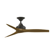 Fanimation Spitfire 48in 3-Blade Ceiling Fan | Dark Bronze and Koa Wood | Covered Patio & Sunroom | 48 x 48 x 12 in | Model FP6721BDZ-48K