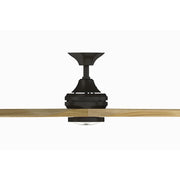 Fanimation Spitfire 60in 3-Blade Ceiling Fan with LED Light | Dark Bronze and Natural Buttonwood | Covered Patio & Porch | Model FP6721BDZ-60N-LK