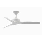Fanimation Spitfire 48in 3-Blade Ceiling Fan | Matte White and Matte White Buttonwood | Covered Patio & Sunroom | Model FP6721BMW-48MW