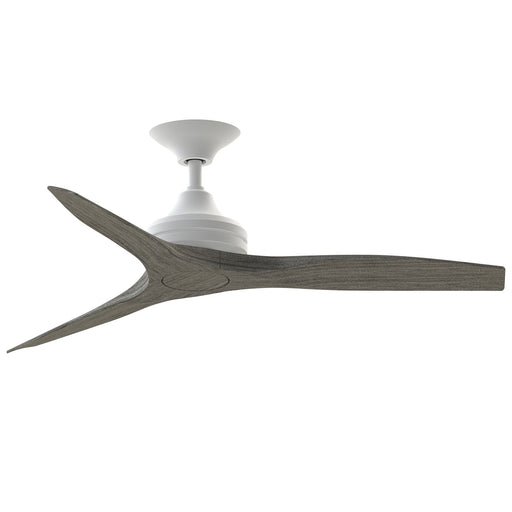 Fanimation Spitfire 48in Ceiling Fan | Matte White and Weathered Wood Buttonwood | Covered Porch & Patio | 48 x 48 x 12 in | Model FP6721BMW-48WE