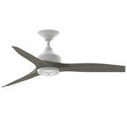 Fanimation Spitfire 48in 1-Light LED Ceiling Fan | Matte White and Weathered Wood | Covered Patio & Sunroom | Model FP6721BMW-48WE-LK
