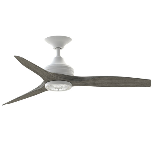 Fanimation Spitfire 48in 1-Light LED Ceiling Fan | Matte White and Weathered Wood | Covered Patio & Sunroom | Model FP6721BMW-48WE-LK
