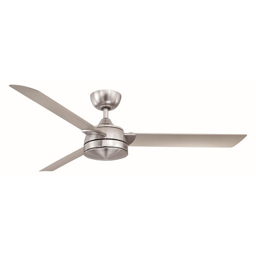 Fanimation Xeno 56in 1-Light Ceiling Fan | Brushed Nickel and Brushed Nickel Blades with LED | Covered Patio & Large Room | Model FP6728BBN
