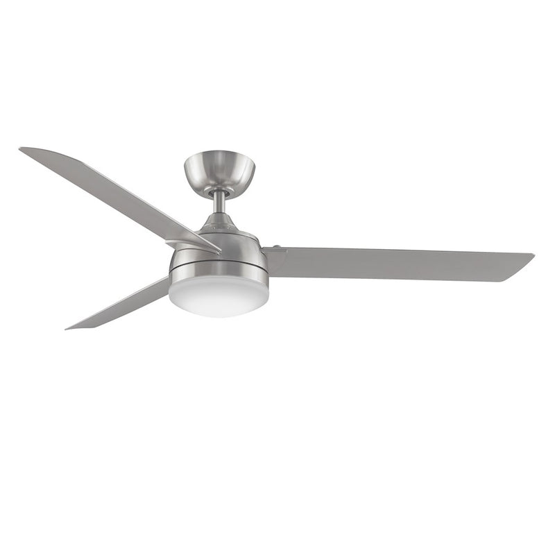 Fanimation Xeno 56in 3-Blade Ceiling Fan | Brushed Nickel and Opal Frosted Glass | Living Room & Bedroom | 56 x 56 x 14 in | Model FP6728BN