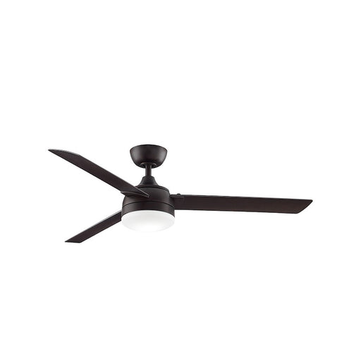 Fanimation Xeno Wet 56in 3-Blade Ceiling Fan | Dark Bronze and Opal Frosted Glass | Covered Patio & Living Room | 56 x 56 x 15 in | Model FP6729BDZW