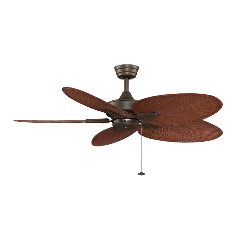 Fanimation Windpointe 52in 5-Blade Ceiling Fan | Oil-Rubbed Bronze and Composite Palm | Living Room & Covered Patio | 52in Sweep | Model FP7500OBP4