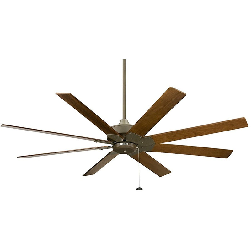 Fanimation Levon 63in 8-Blade Ceiling Fan | Oil-Rubbed Bronze and Walnut Buttonwood | Living Room & Bedroom | 63 x 63 x 15 in | Model FP7910OB