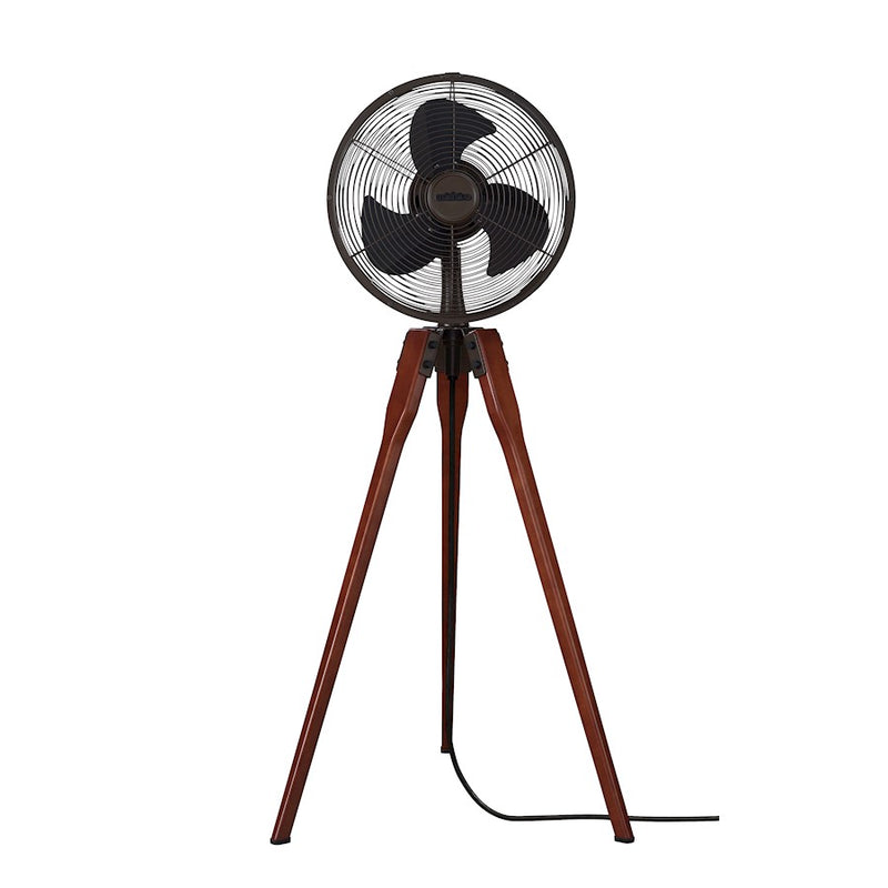 Fanimation Arden 44in Pedestal Fan | Oil Rubbed Bronze and Walnut Legs | Living Room & Bedroom | 21 x 18 x 44 in | Model FP8014OB