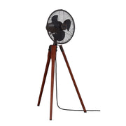 Fanimation Arden 44in Pedestal Fan | Oil Rubbed Bronze and Walnut Legs | Living Room & Bedroom | 21 x 18 x 44 in | Model FP8014OB