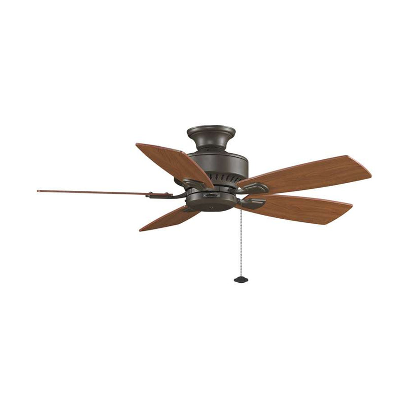 Fanimation Cancun 42in 5-Blade Ceiling Fan | Oil-Rubbed Bronze with Cherry/Walnut Blades | Bedroom & Covered Patio | 42 x 42 x 14 in | Model FP8042OB