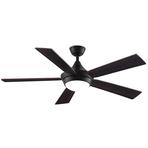 Fanimation Celano v2 52in 5-Blade Ceiling Fan | Dark Bronze and Opal Frosted Glass | Living Room & Bedroom | 52 x 52 x 15 in | Model FP8062BDZ