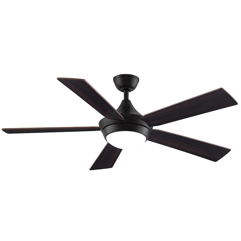 Fanimation Celano v2 52in 5-Blade Ceiling Fan | Dark Bronze and Opal Frosted Glass | Living Room & Bedroom | 52 x 52 x 15 in | Model FP8062DZ