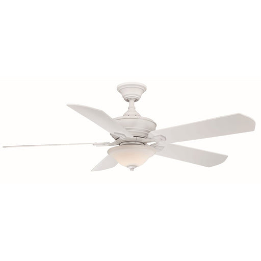 Fanimation Camhaven v2 52in LED Ceiling Fan | Matte White and Frosted Glass | Bedroom & Living Room | 52 x 52 x 18 in | Model FP8094MW
