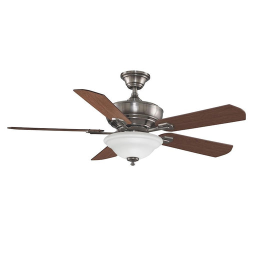Fanimation Camhaven 52in Ceiling Fan | Pewter and Cherry/Walnut Blades | Bedroom & Living Room | 52 x 52 x 20 in | Model FP8095PW