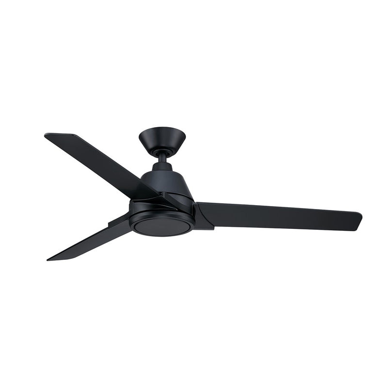 Fanimation Pyramid 52" Ceiling Fan/LED Light Kit, Black
