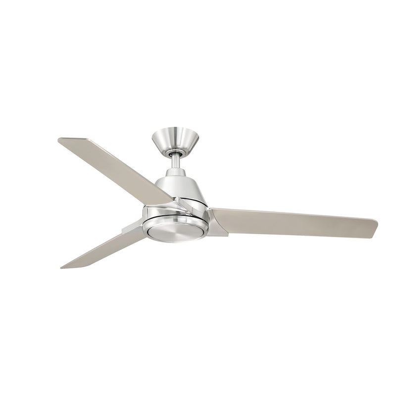 Fanimation Pyramid 52in 3-Blade Ceiling Fan | Brushed Nickel and Opal Frosted Glass | Living Room & Covered Patio | Model FP8406BN