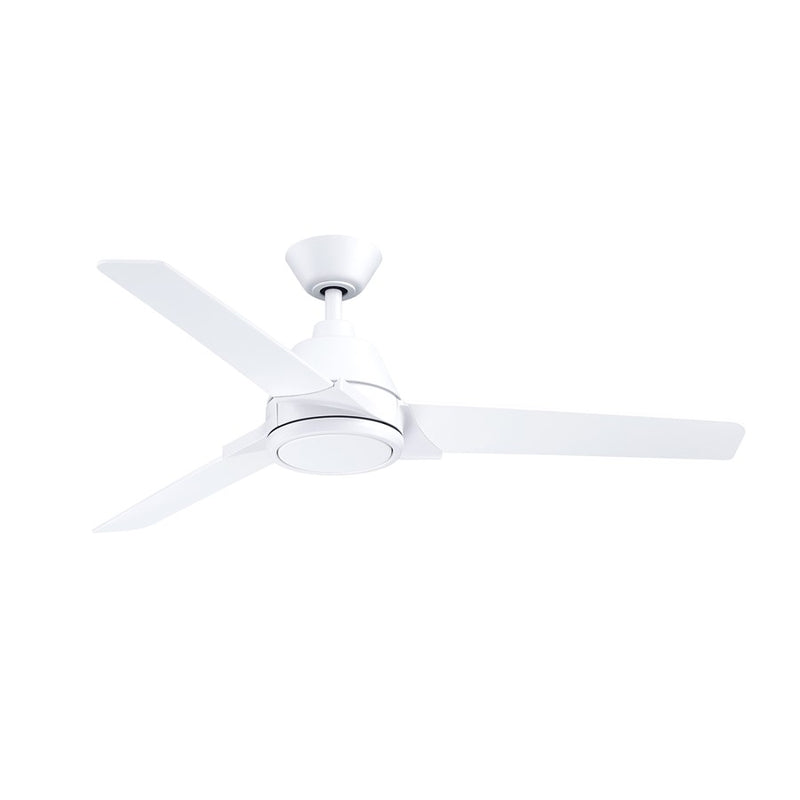 Fanimation Pyramid 52" Ceiling Fan/LED Light Kit, Matte White