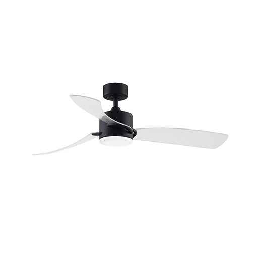 Fanimation SculptAire 52in 3-Blade Ceiling Fan | Black and Clear Blades with Opal Frosted Glass | Bedroom & Living Room | Model FP8511BL