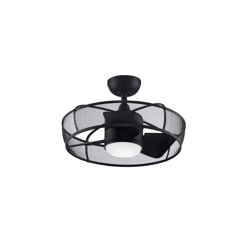 Fanimation Henry 20in 3-Light Ceiling Fan | Black and Black Composite Blades | Kitchen & Bedroom | 22 x 22 x 14 in | Model FP8519BL