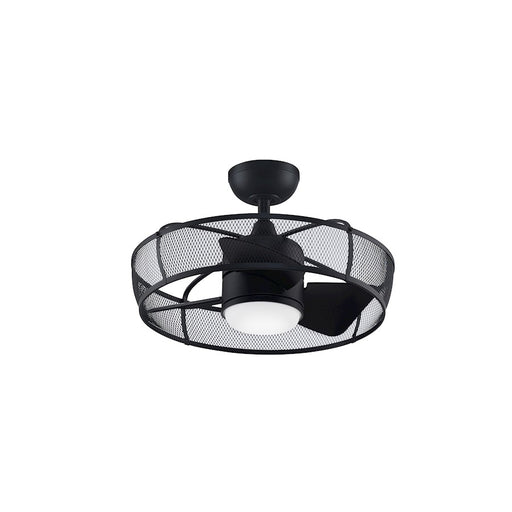 Fanimation Henry 20in 3-Light Ceiling Fan | Black and Black Composite Blades | Kitchen & Bedroom | 22 x 22 x 14 in | Model FP8519BL