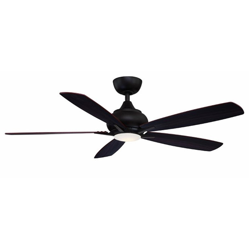 Fanimation Doren 52in 5-Blade Ceiling Fan | Dark Bronze and Opal Frosted Glass | Living Room & Bedroom | 52 x 52 x 14 in | Model FP8533DZ