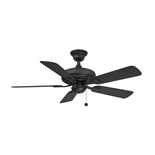 Fanimation Edgewood 44in Wet Rated Ceiling Fan | Matte Black and Black Composite Blades | Covered Patio & Indoor Rooms | Model FP9044BLW